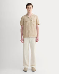 The Resort Shirt in Linen | Cornstalk Chambray
