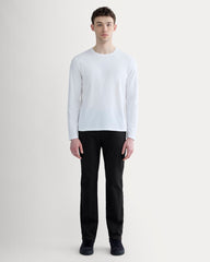The Essential Organic Long-Sleeve Tee | White