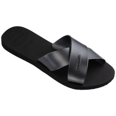 Women's Aqua Metallic Sandals