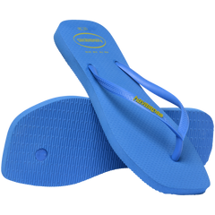 Women's Slim Square Logo Pop Up Flip Flops