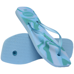 Women's Slim Square Jelly Flip Flops
