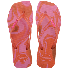 Women's Slim Square Jelly Flip Flops