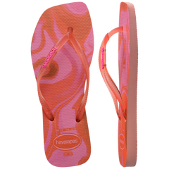 Women's Slim Square Jelly Flip Flops