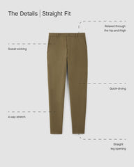 The Straight Fit Performance Chino | Uniform | Slate Grey | Straight