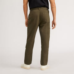The Organic Cotton Herringbone Refined Cargo | Beech