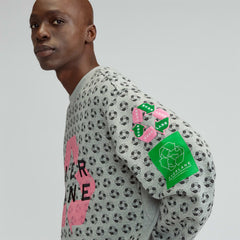 The ReTrack Crewneck Sweatshirt | Earth Day Grey Multi