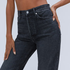 The Rigid Way-High® Jean | Worn-In Black | 27.5" Inseam