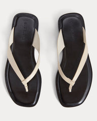 The Leather Flip Flop | Canvas