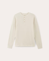 The Waffle Long-Sleeve Henley | Bone