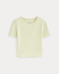The '90s Rib Tee | Light Yellow