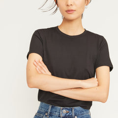 The Organic Cotton Crew Tee | Black