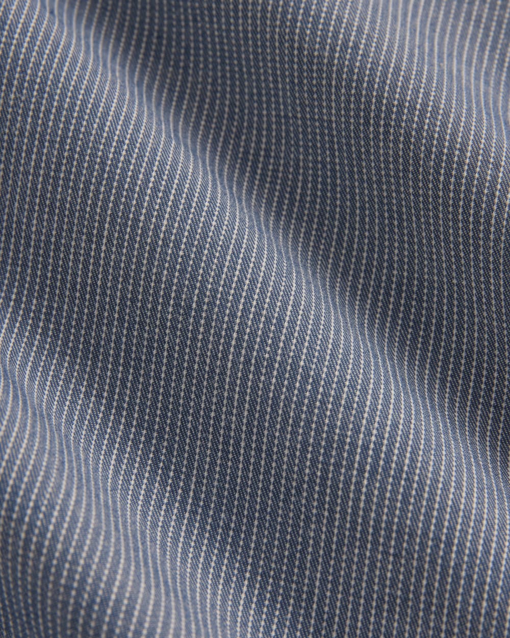 The Easy Barrel Pant | Dark Denim Pinstripe