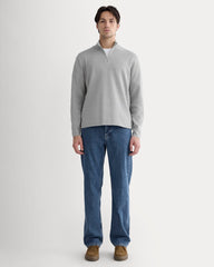 The No-Sweat Quarter-Zip |  Heathered Grey