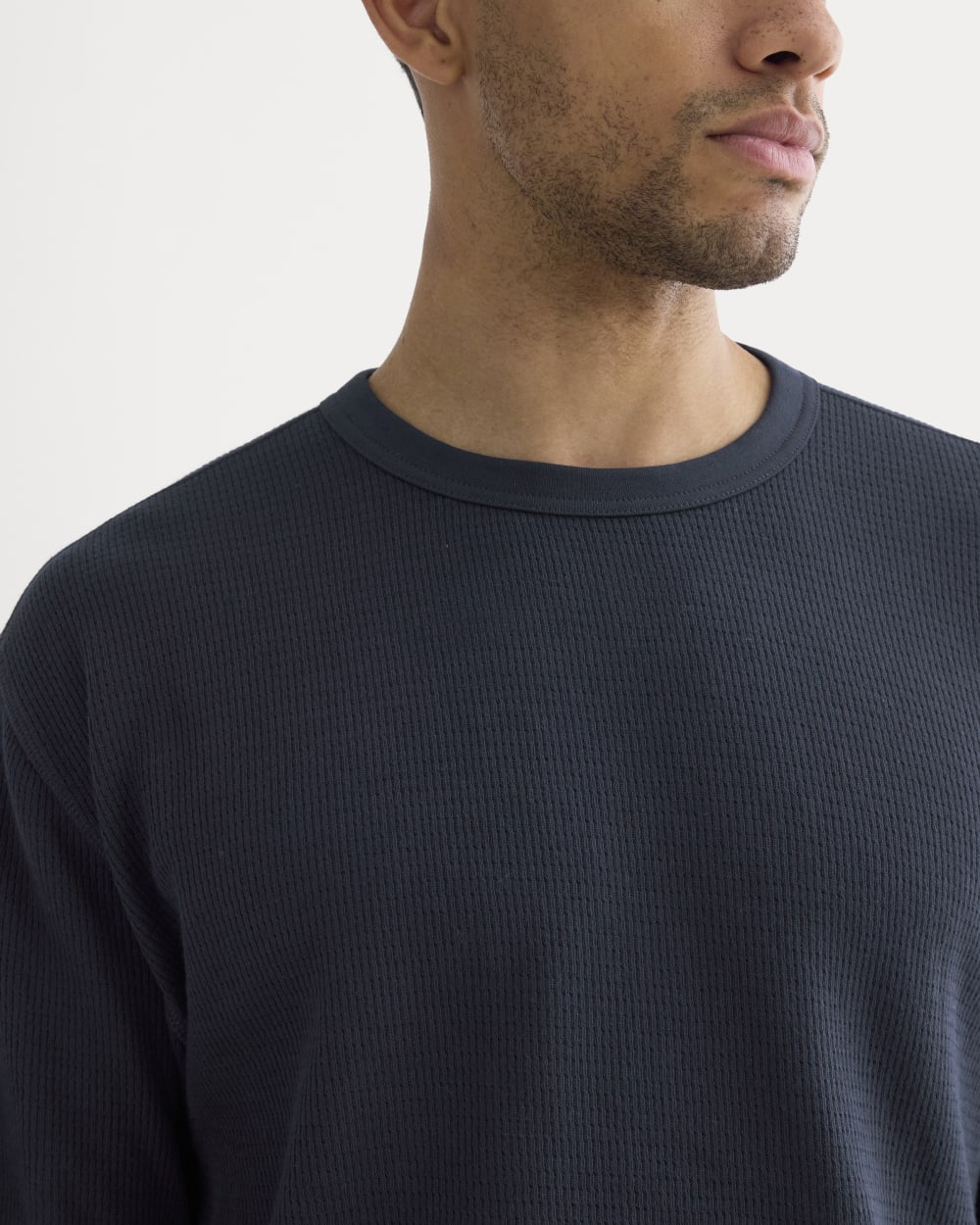 Thermal Crew in Cozy Waffle | Navy