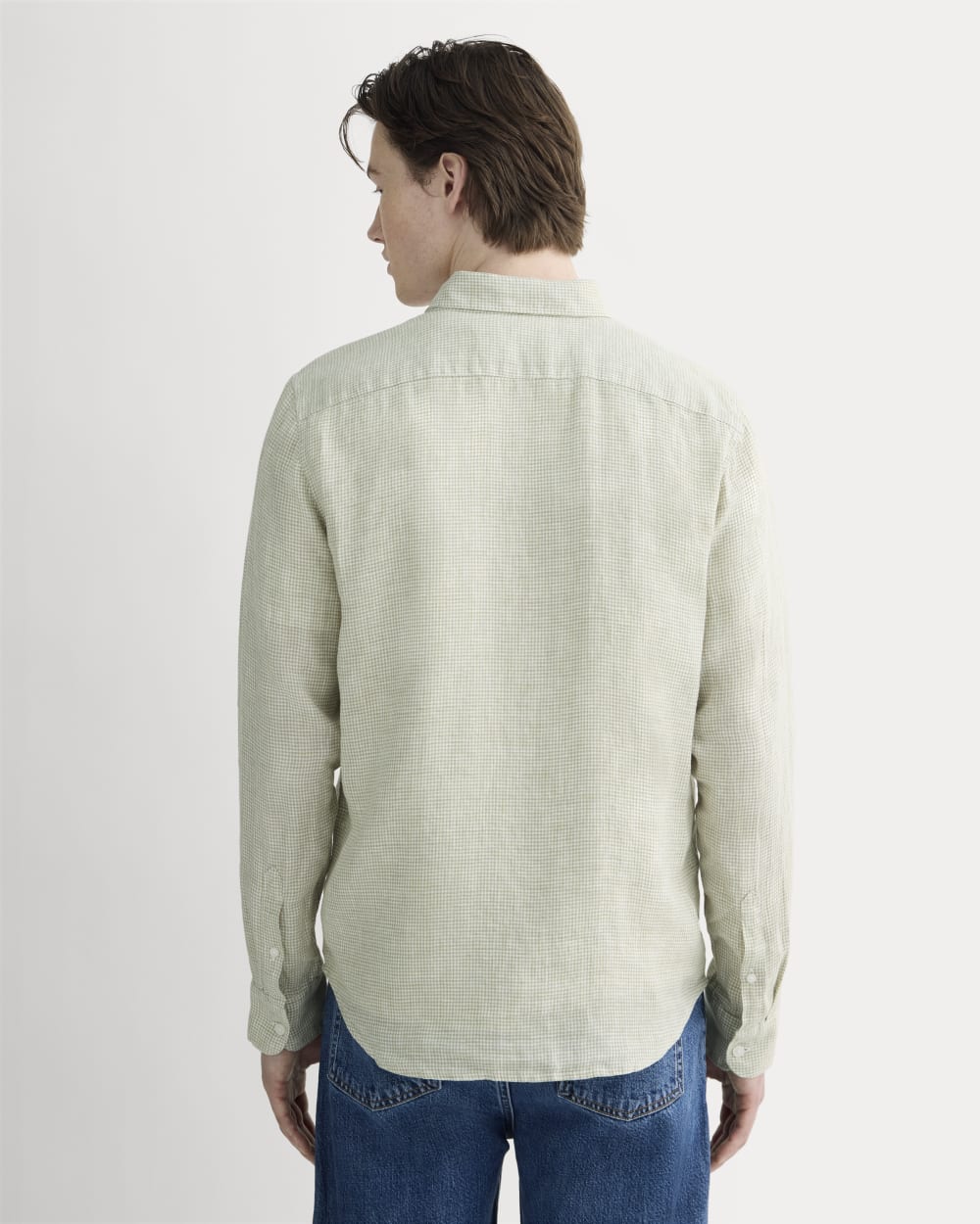 The Classic Shirt in Linen | Elm Gingham
