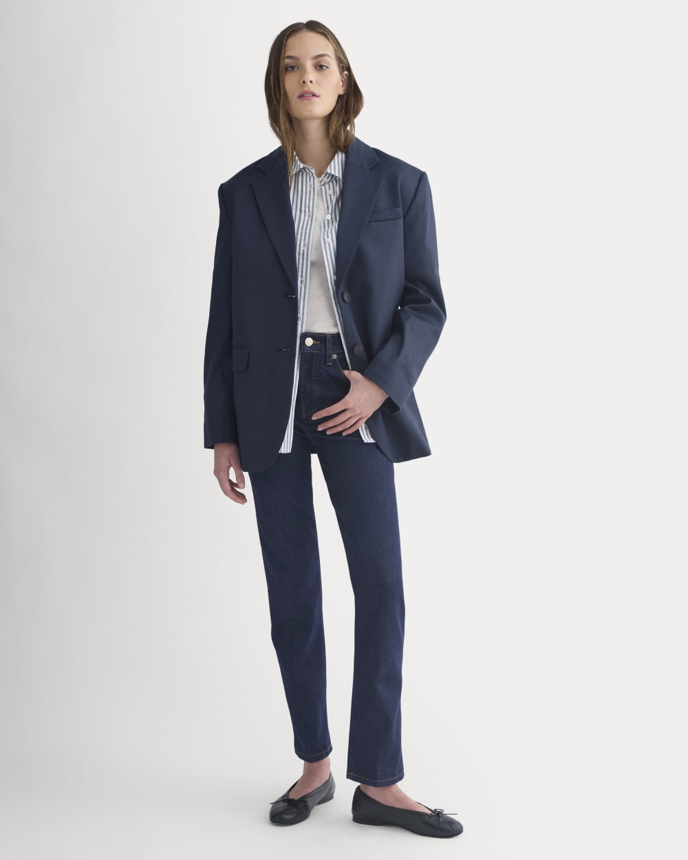 High-Rise Cigarette Jean | Pure Blue