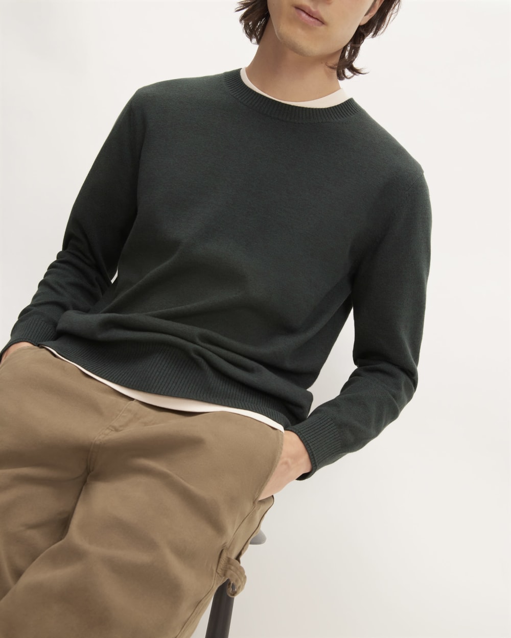 The No-Sweat Sweater | Uniform | Scarab / Black Twist
