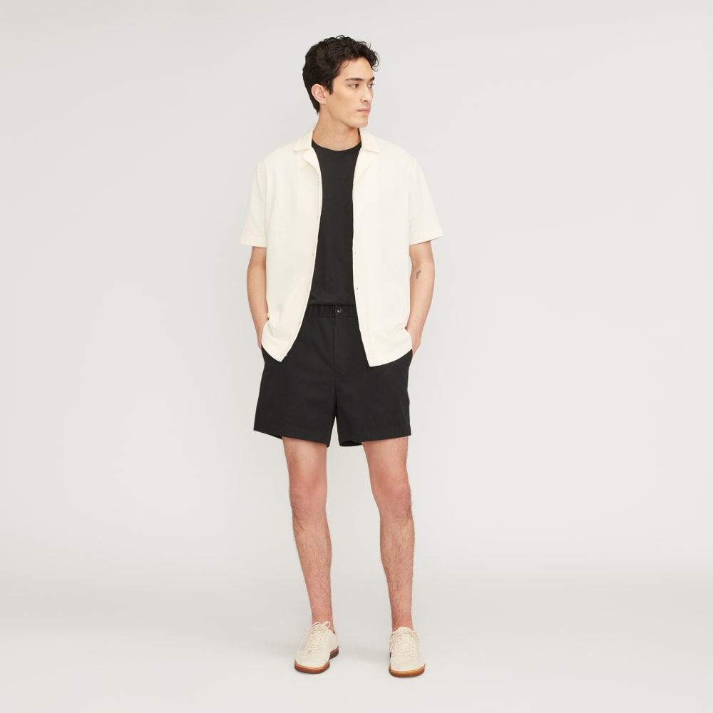 The Pique Short-Sleeve Shirt | Bone