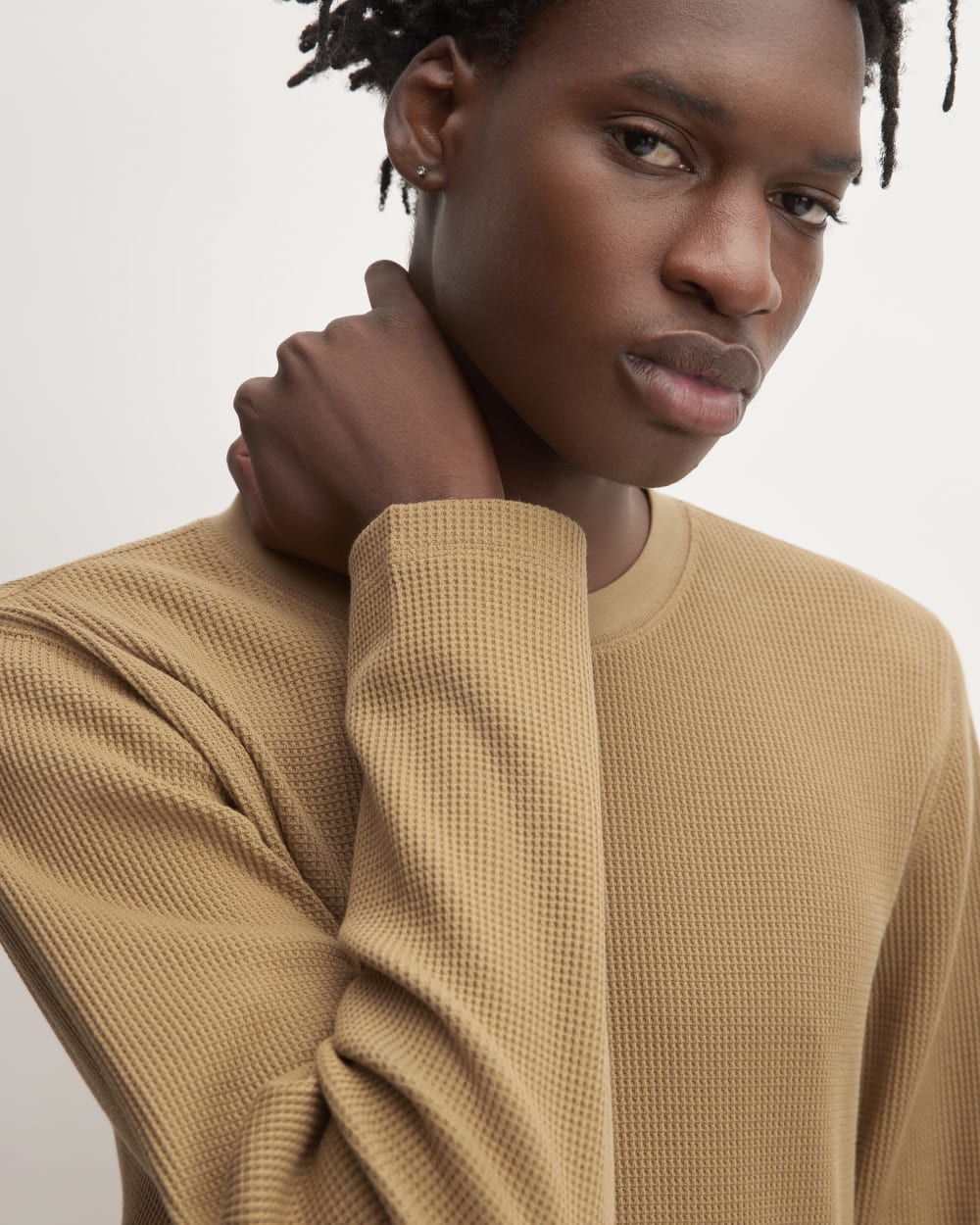 The Waffle Long-Sleeve Crew | Toasted Coconut