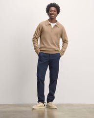 The Classic Polo in Luxe Merino | Oat Melange
