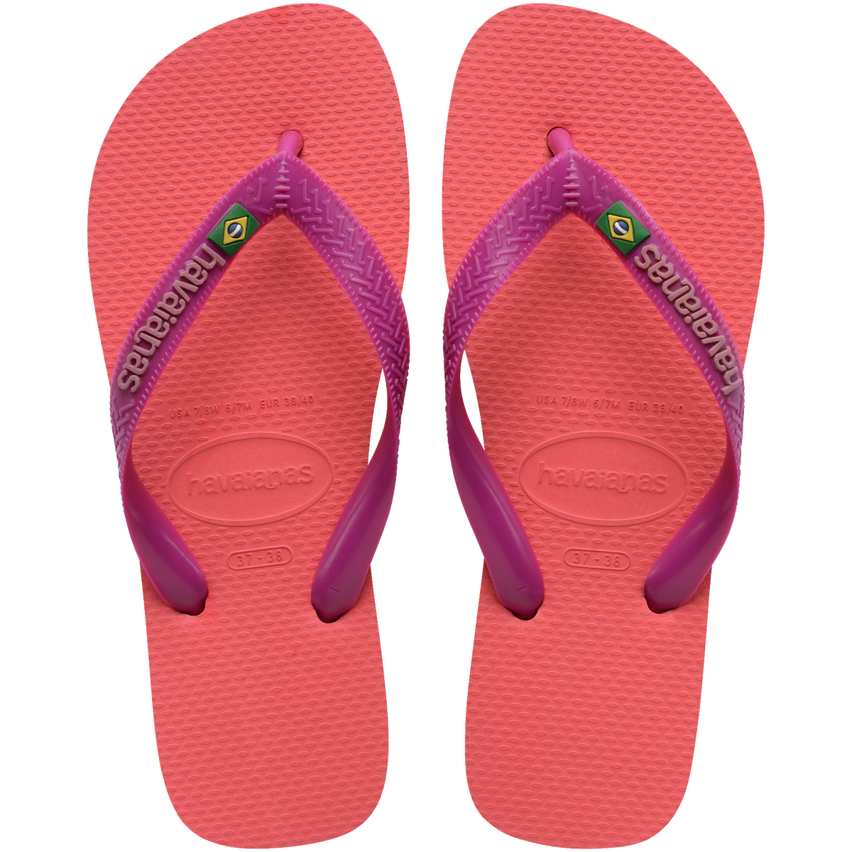 Women's Brazil Logo Flip Flops
