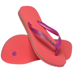 Women's Brazil Logo Flip Flops
