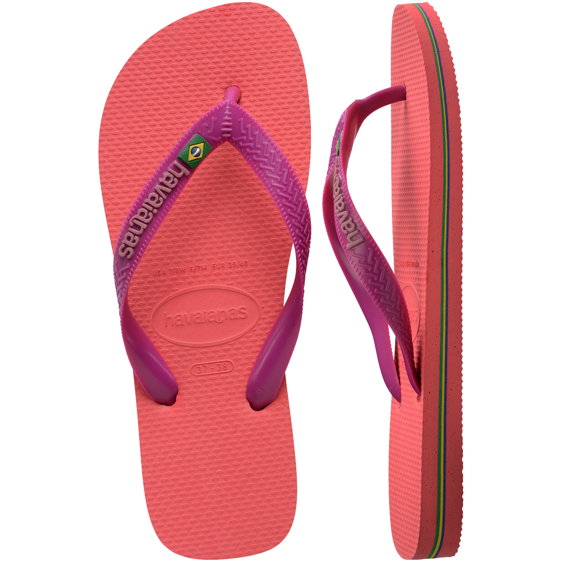 Women's Brazil Logo Flip Flops