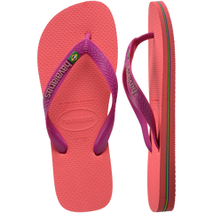 Women's Brazil Logo Flip Flops