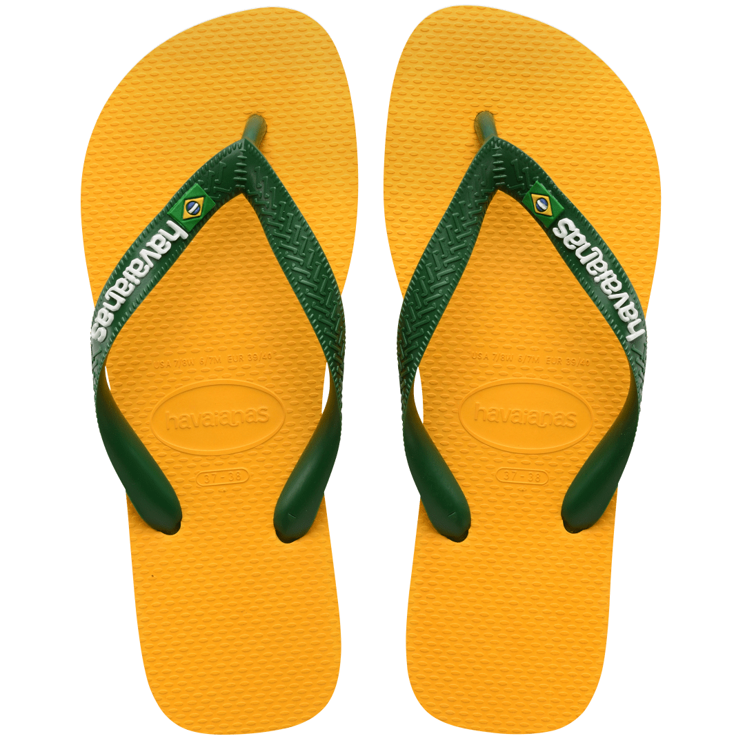 Men's Brazil Logo Flip Flops