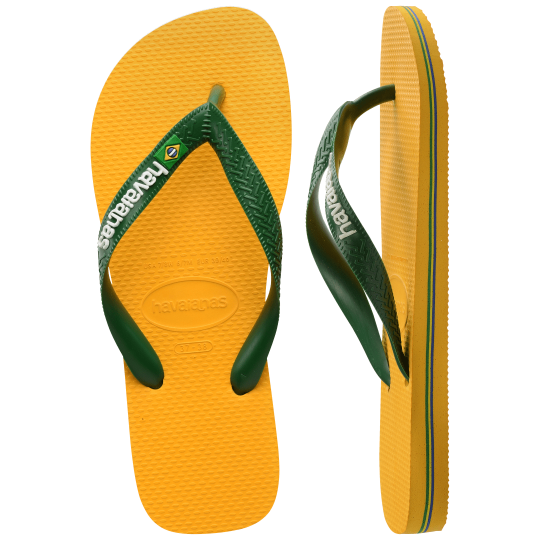 Men's Brazil Logo Flip Flops