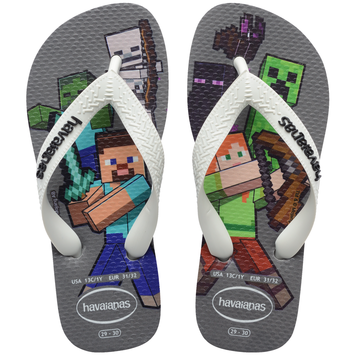 Kids' Minecraft Top Flip Flops