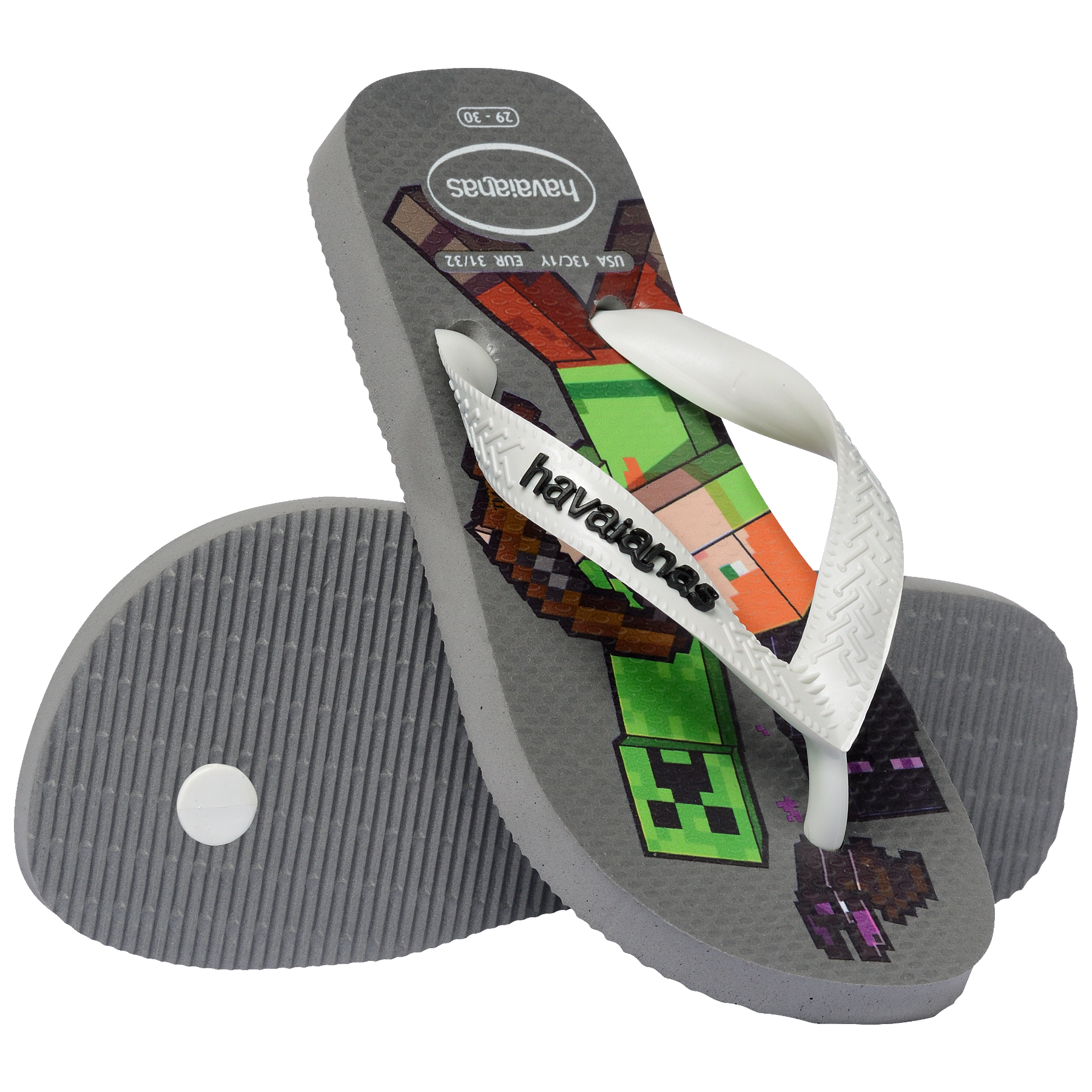 Kids' Minecraft Top Flip Flops