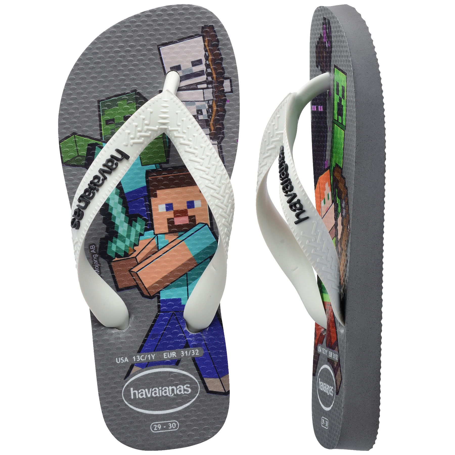 Kids' Minecraft Top Flip Flops