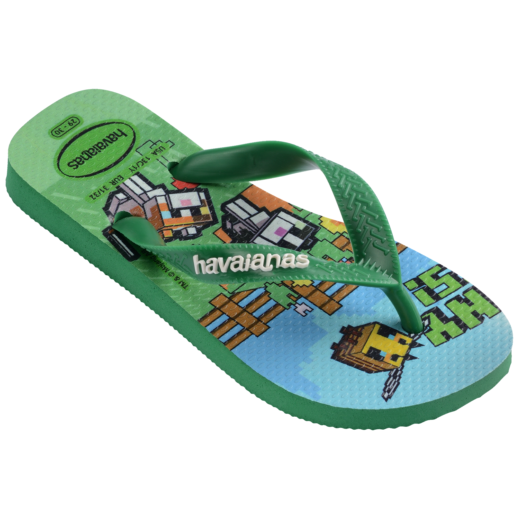 Kids' Minecraft Top Flip Flops
