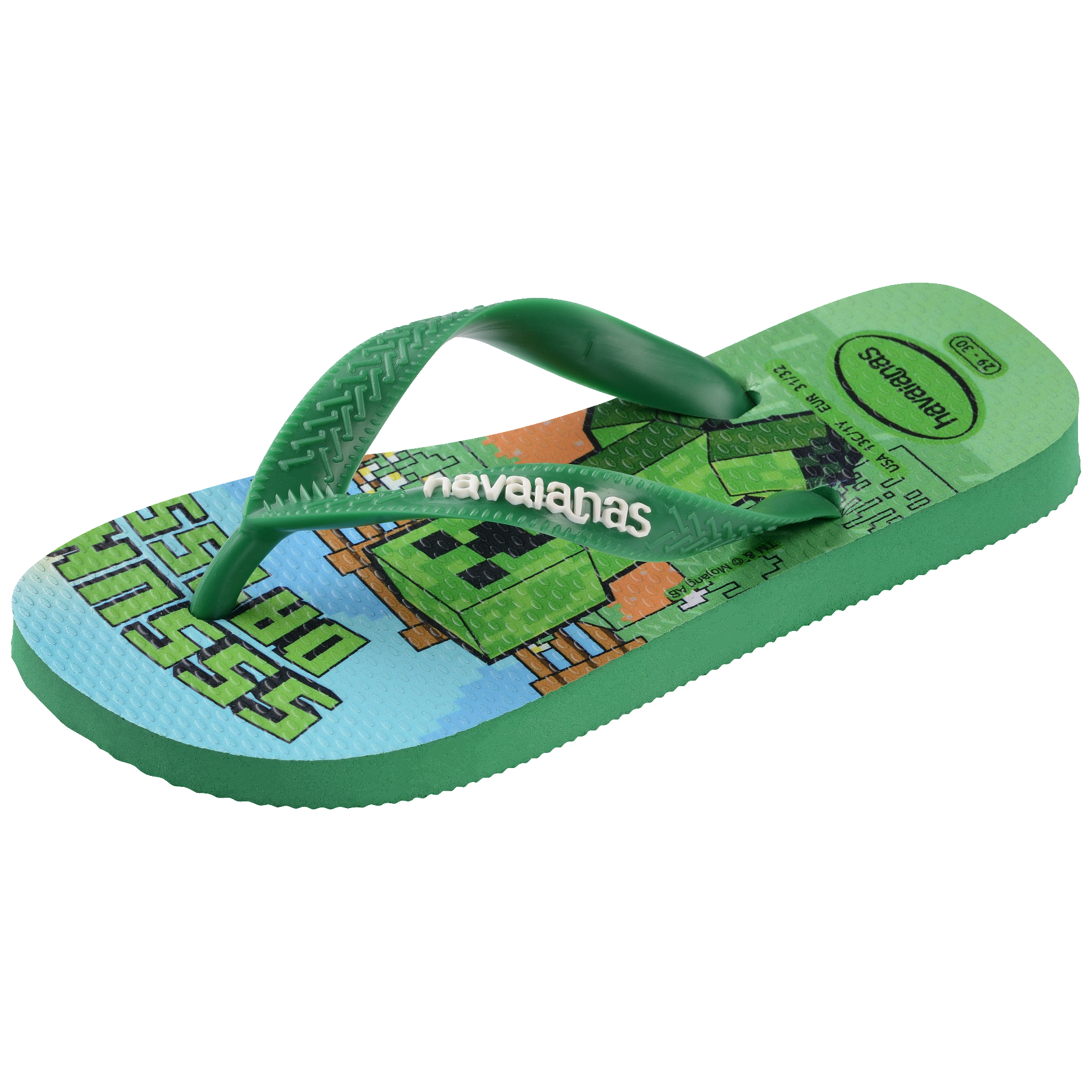 Kids' Minecraft Top Flip Flops