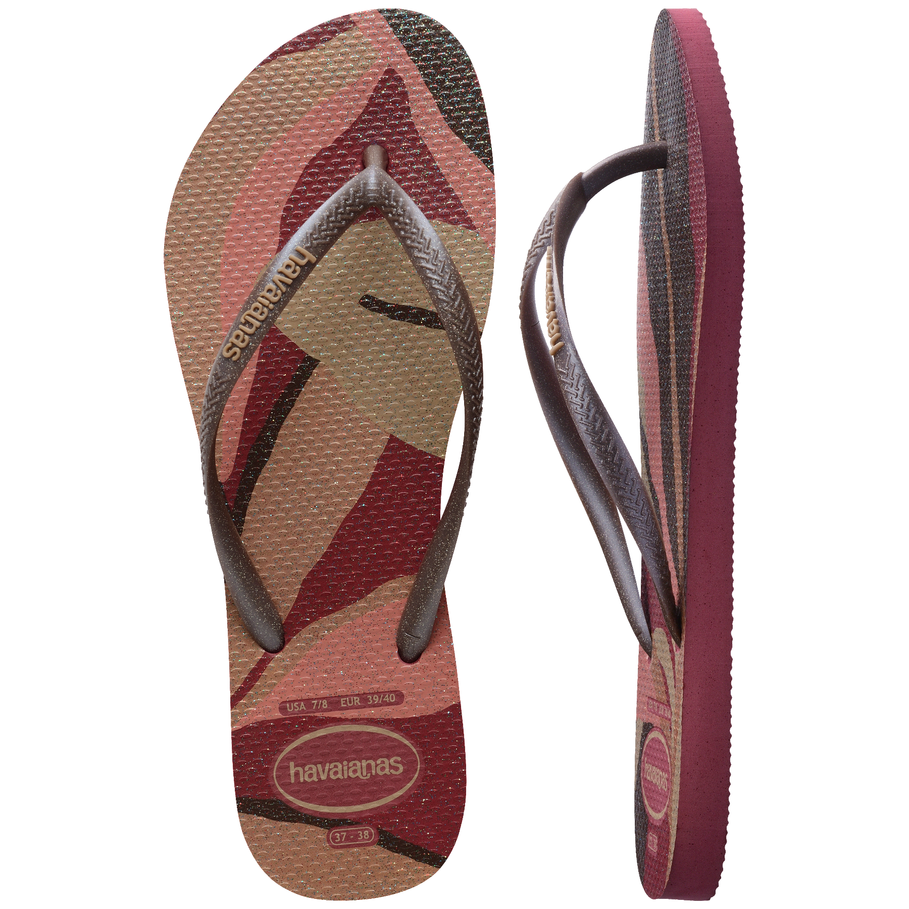 Women's Slim Palette Glow Flip Flops