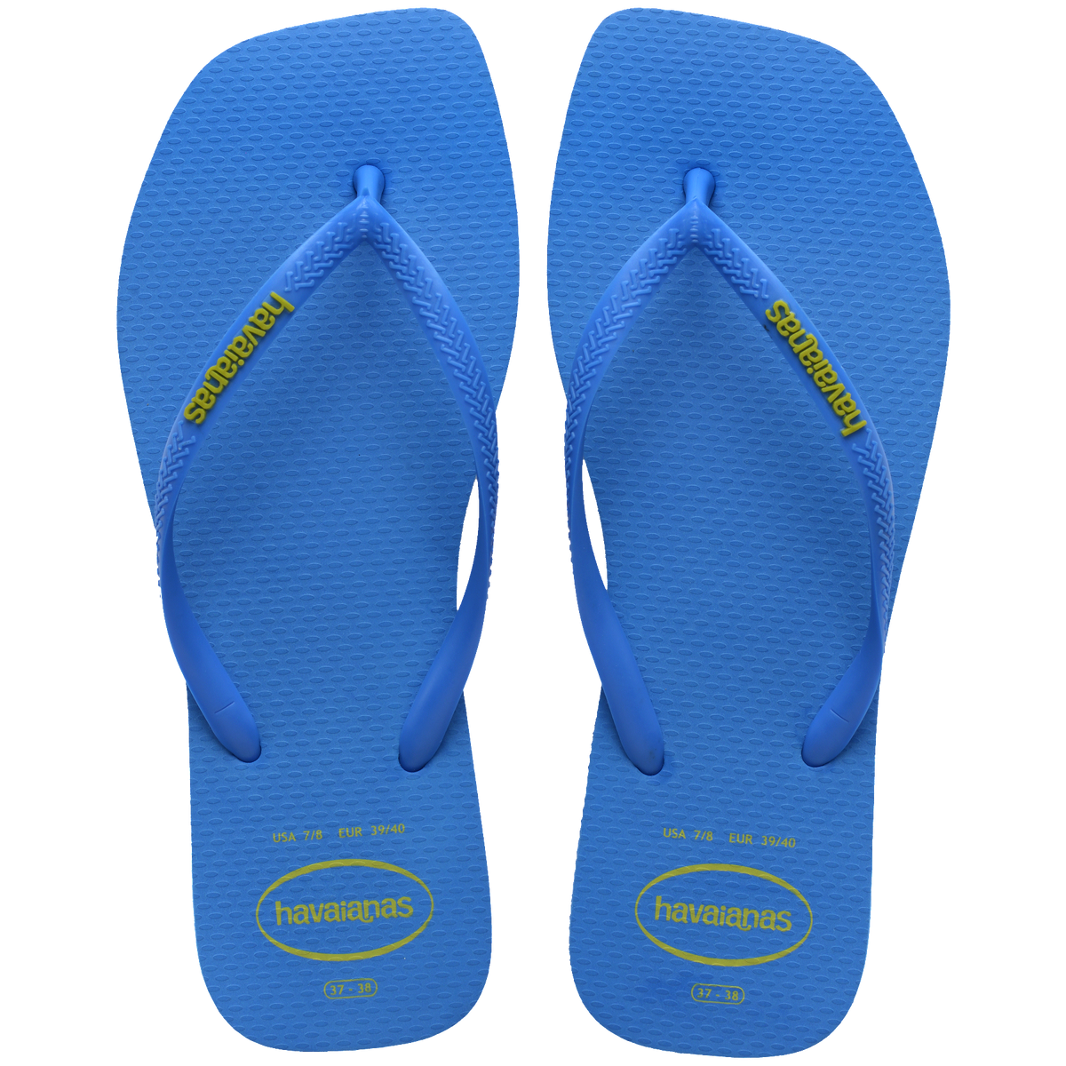 Women's Slim Square Logo Pop Up Flip Flops