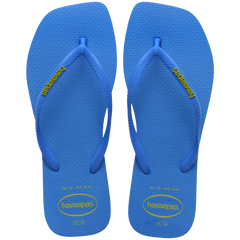 Women's Slim Square Logo Pop Up Flip Flops