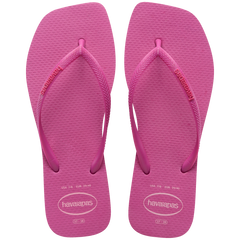 Women's Slim Square Logo Pop Up Flip Flops