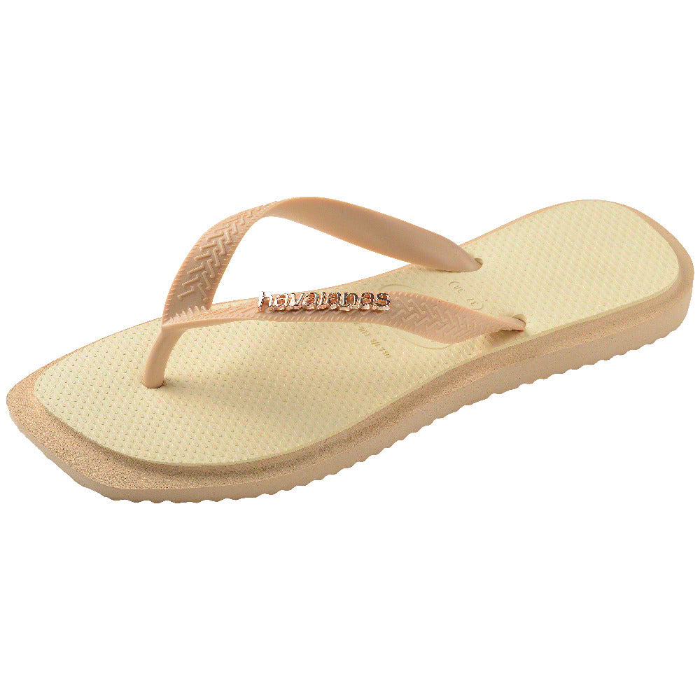 Women's Top Square Fusion Flip Flops