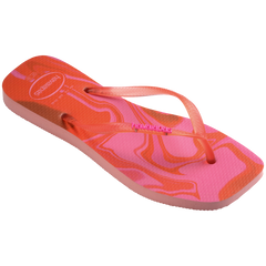 Women's Slim Square Jelly Flip Flops