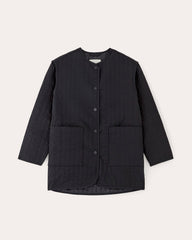 The Midi Quilted Liner | Black