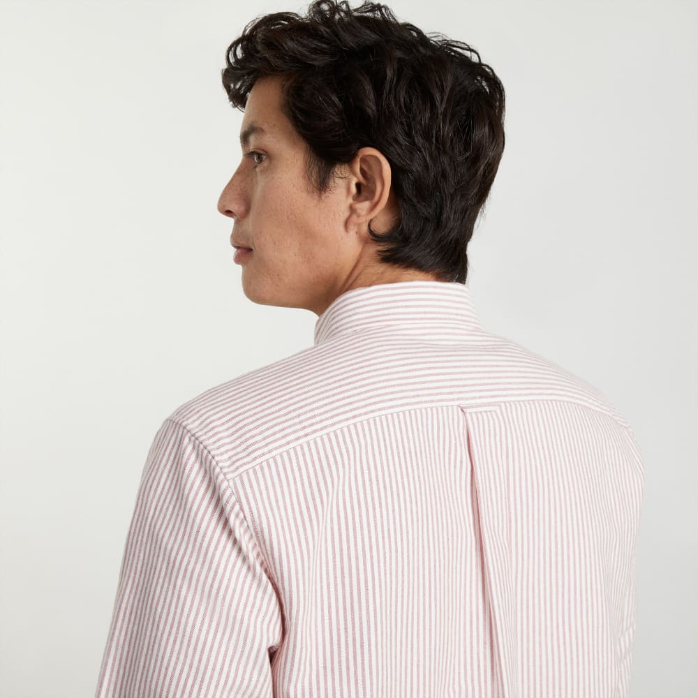 The Slim-Fit Japanese Oxford | Red / White | Regular