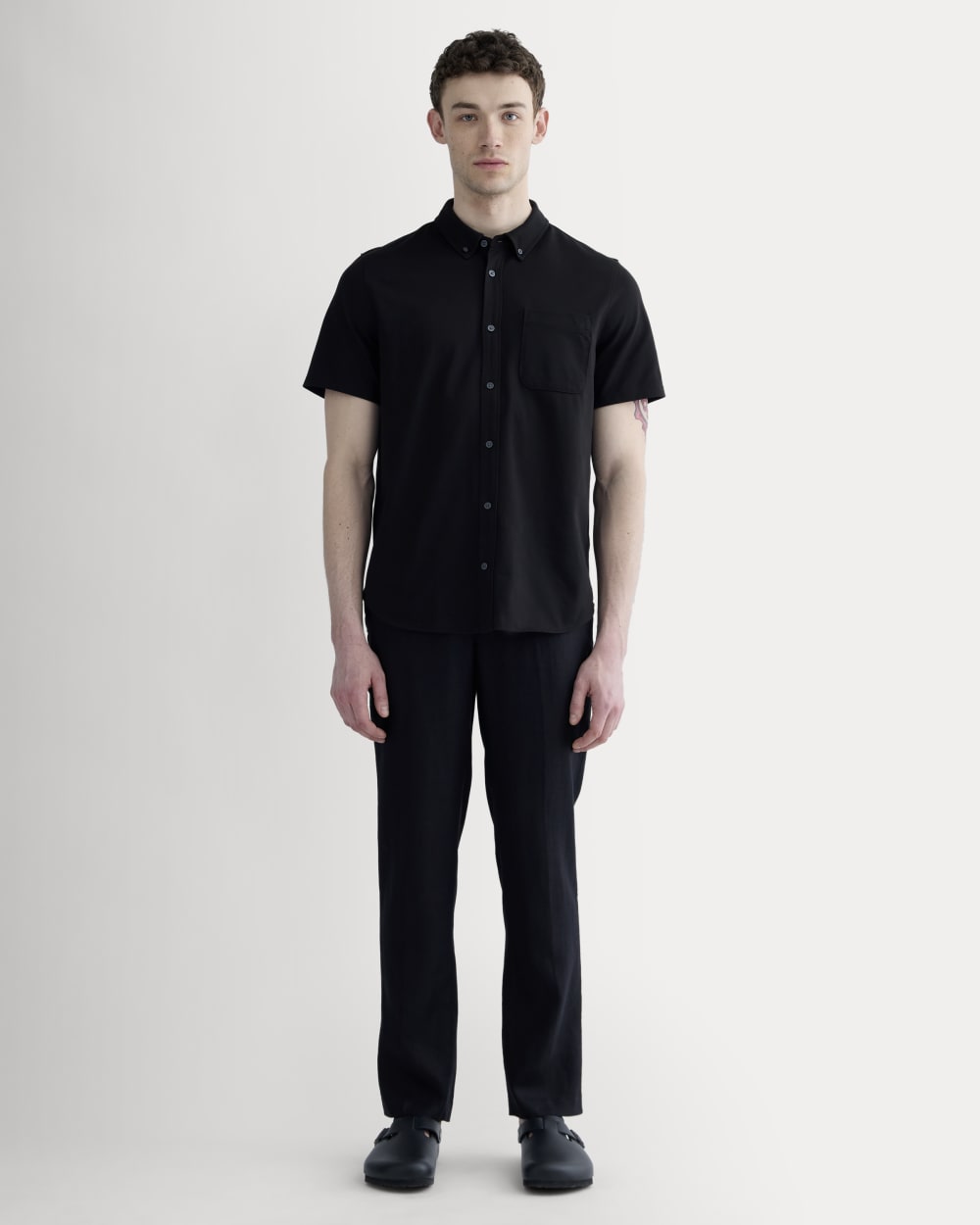 The Linen Trouser | Black