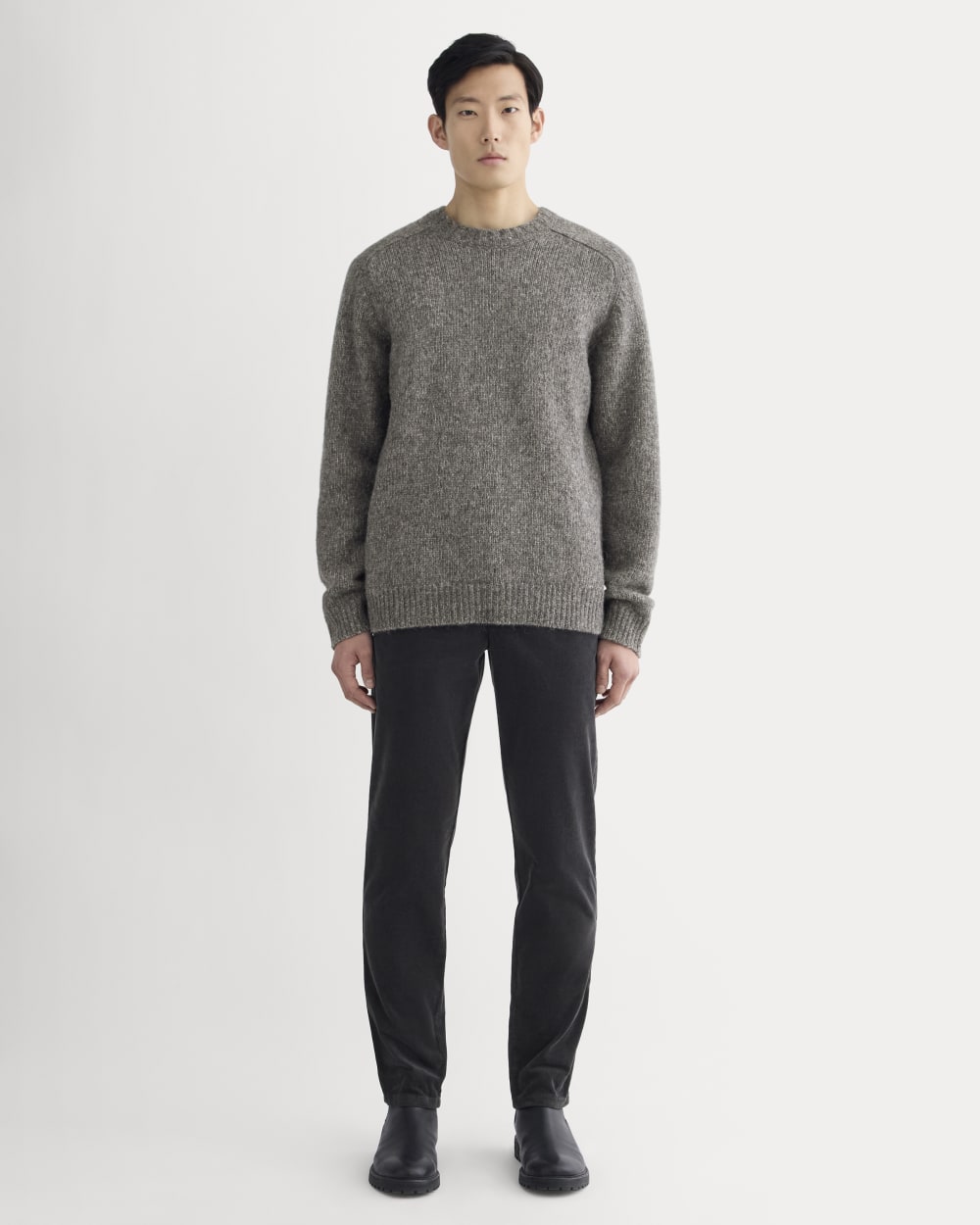 The Cloud Crewneck Sweater | Heather Charcoal