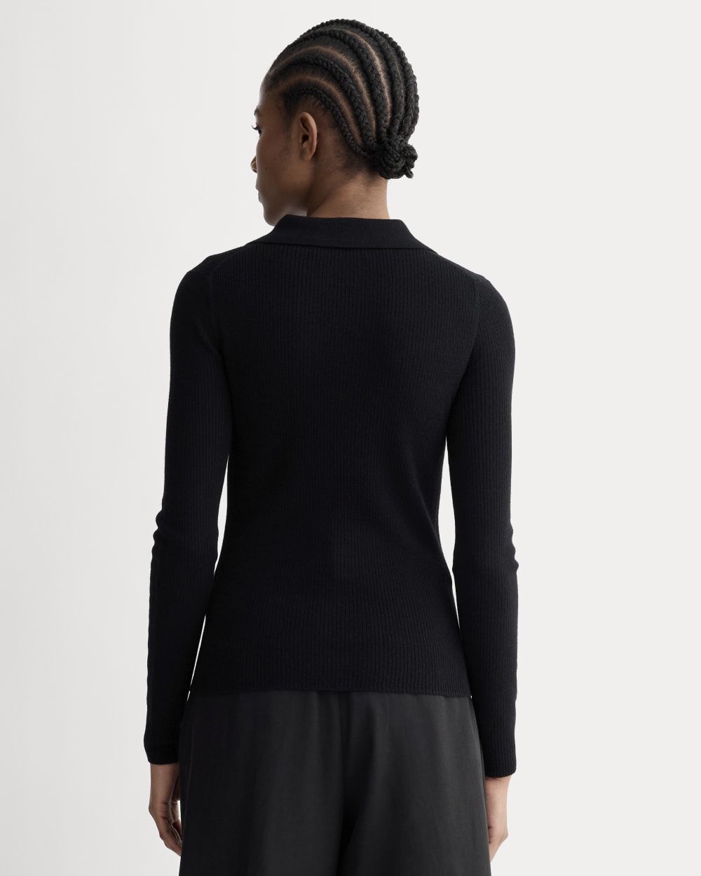 The Polo in Ultrasoft Merino | Black