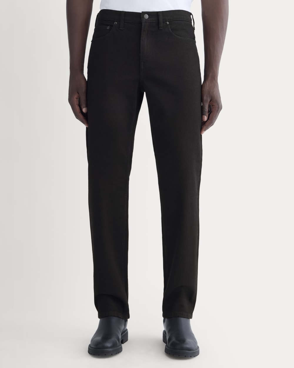 The Organic Cotton Straight-Leg Jean |  Black