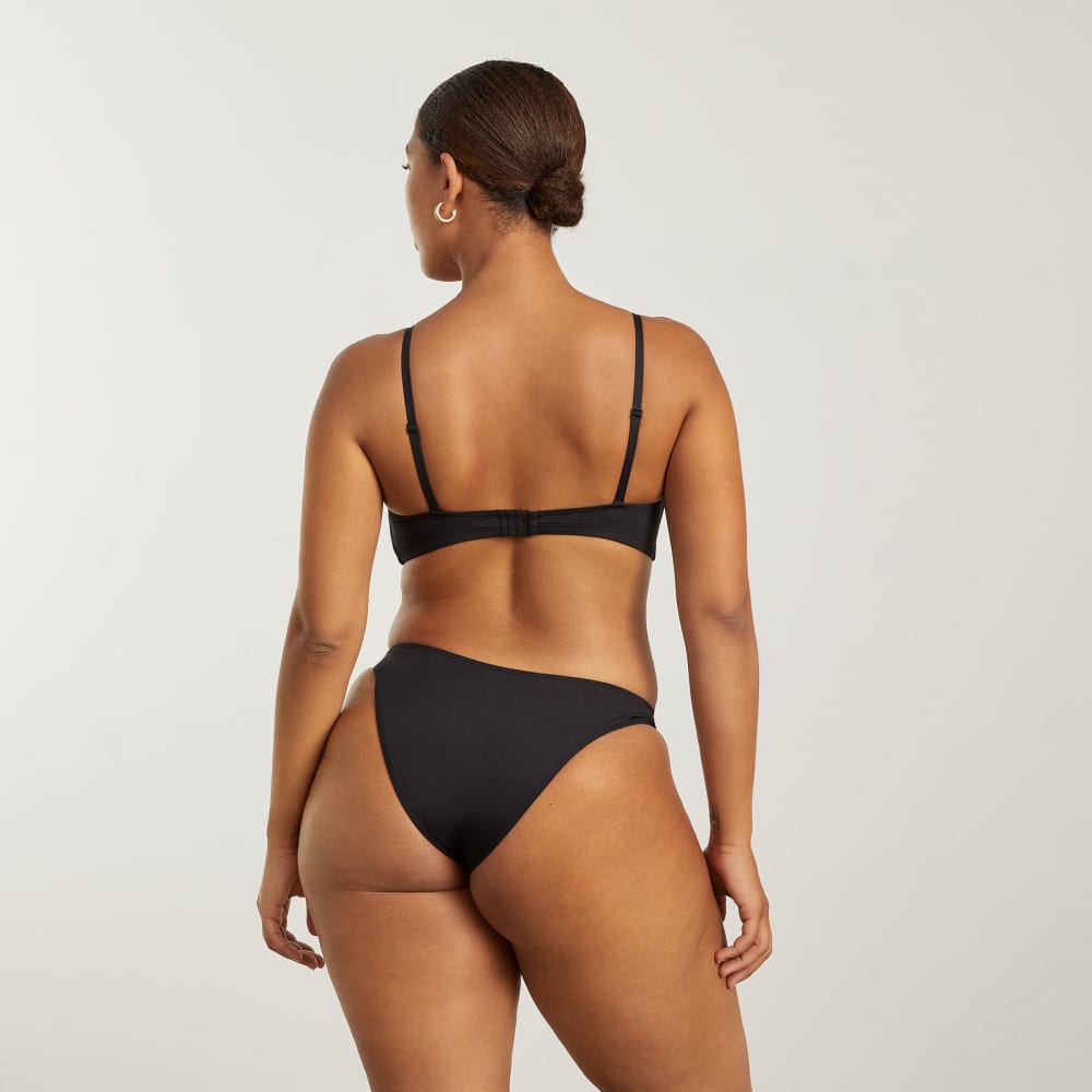 The Scoop-Neck Bikini Top | Black