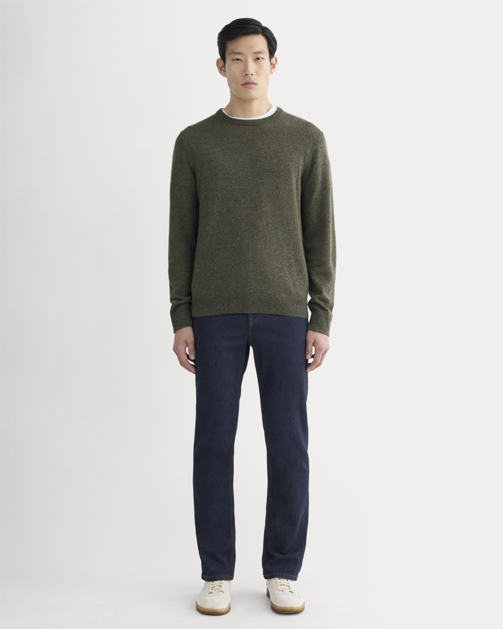 The Cashmere Crew | Heathered Army Green