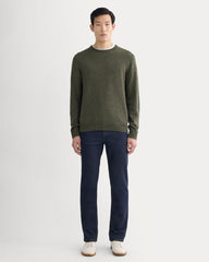 The Cashmere Crew | Heathered Army Green